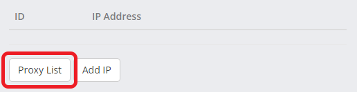 Setting up the proxy list