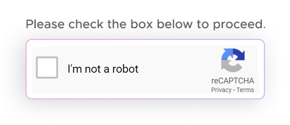 CAPTCHA asks to check the box