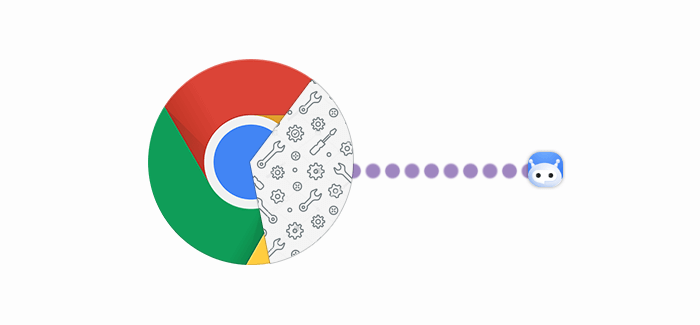 A bot connects to Google Chrome