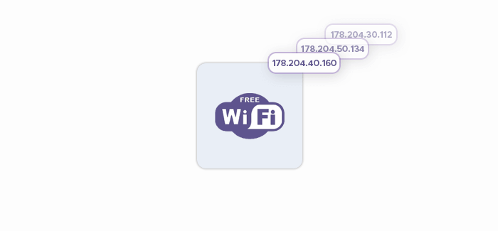 Public Wi-Fi network changing IP addresses