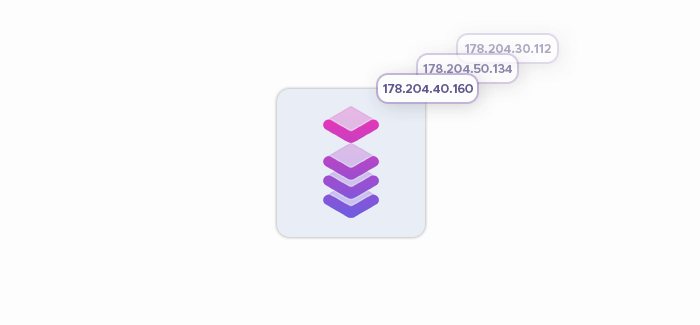 Rotating proxy changing IP addresses