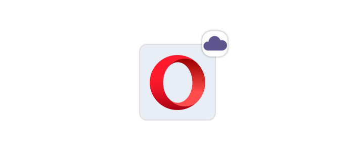 Opera browser with a built-in VPN