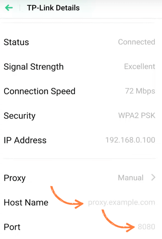 Wi-Fi connection properties
