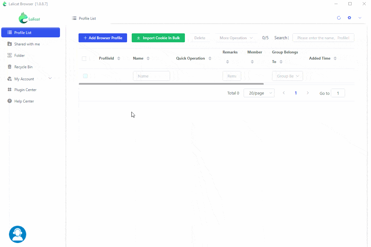 Creating a Lalicat profile and setting up Infatica proxies