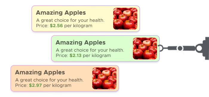 Web scraper collects apple price data