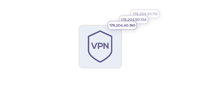 Mockup of a VPN icon