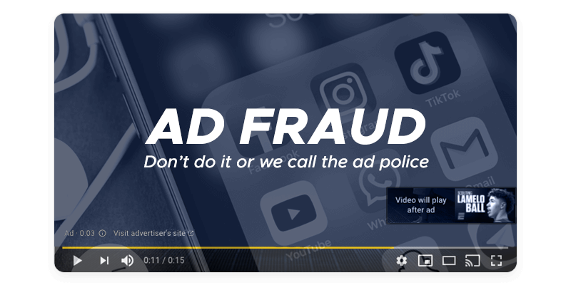 Ad fraud mockup video