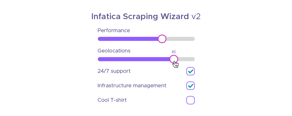 Infatica Scraper API mockup