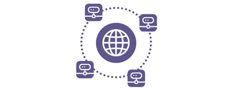 Numerous devices connecting to the internet