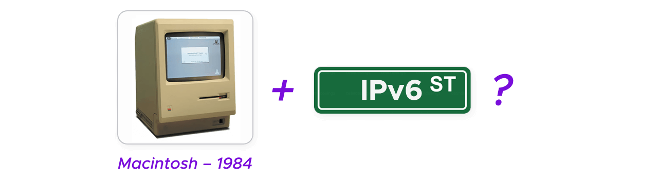 Old Macintosh computer struggling to use the IPv6 protocol