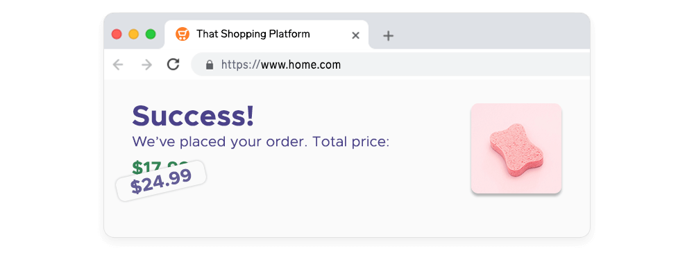 Placing a product in an e-cart