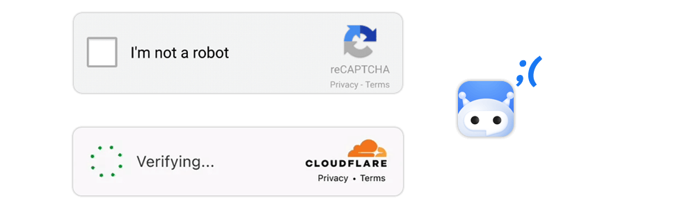 Malicious bot unable to access a website protected by Cloudflare