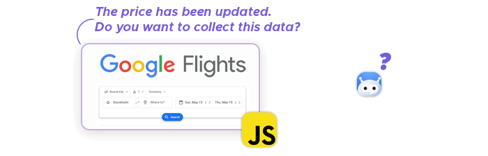 Bot unable to collect data from a dynamic website