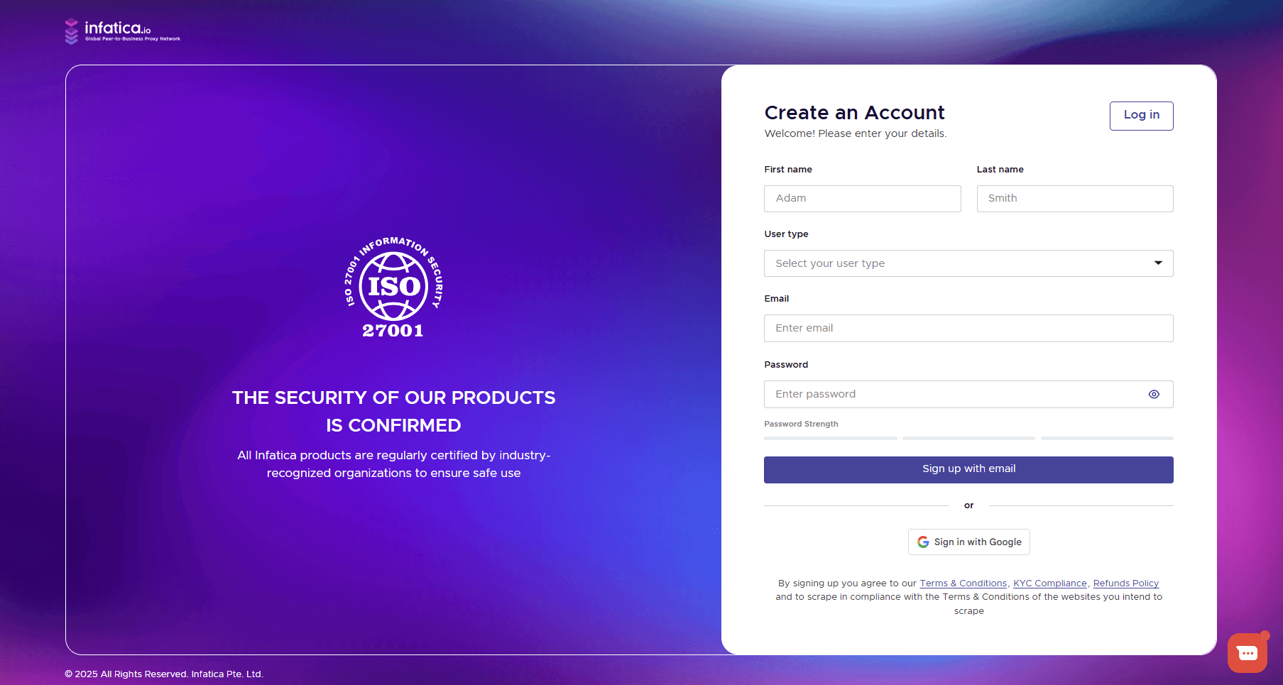 dashboard registration