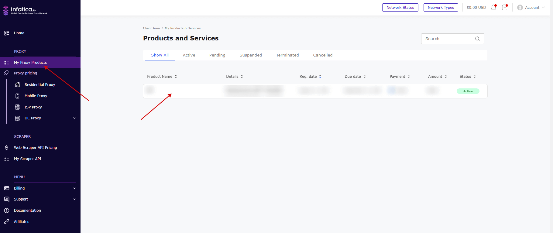 dashboard services traffic package