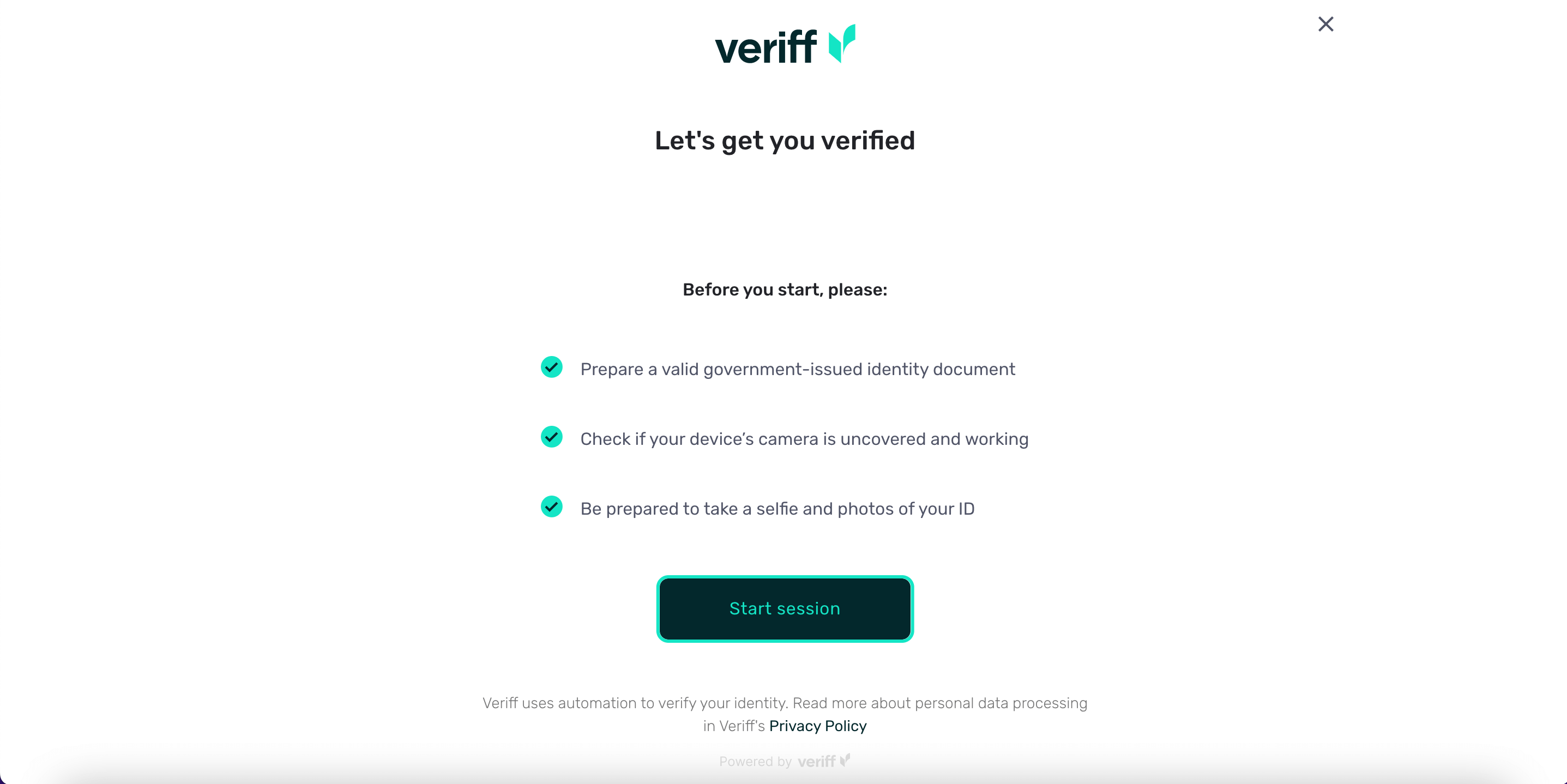 dashboard verification get verified