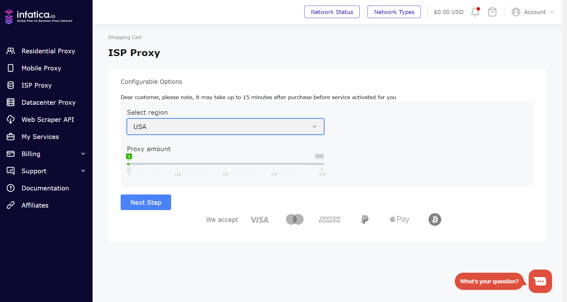 select isp proxy plan