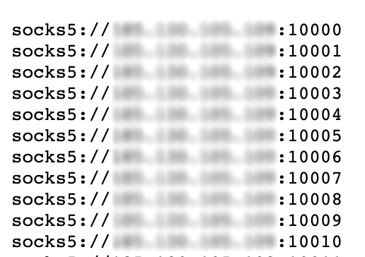 proxy generated list