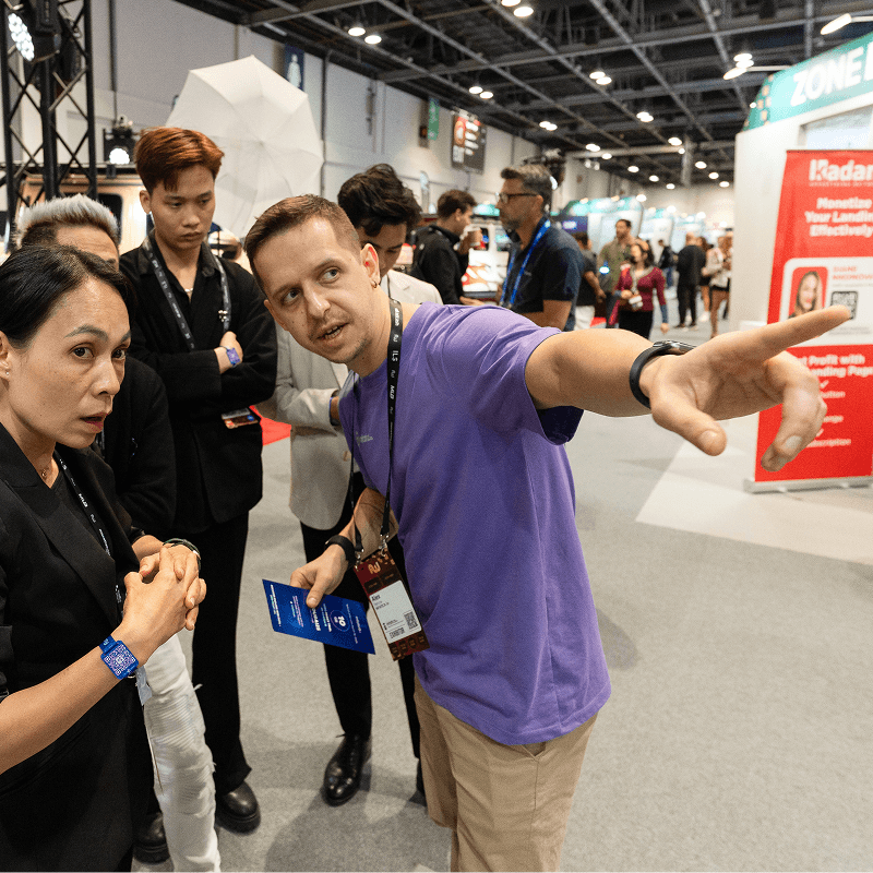 Infatica team at an event